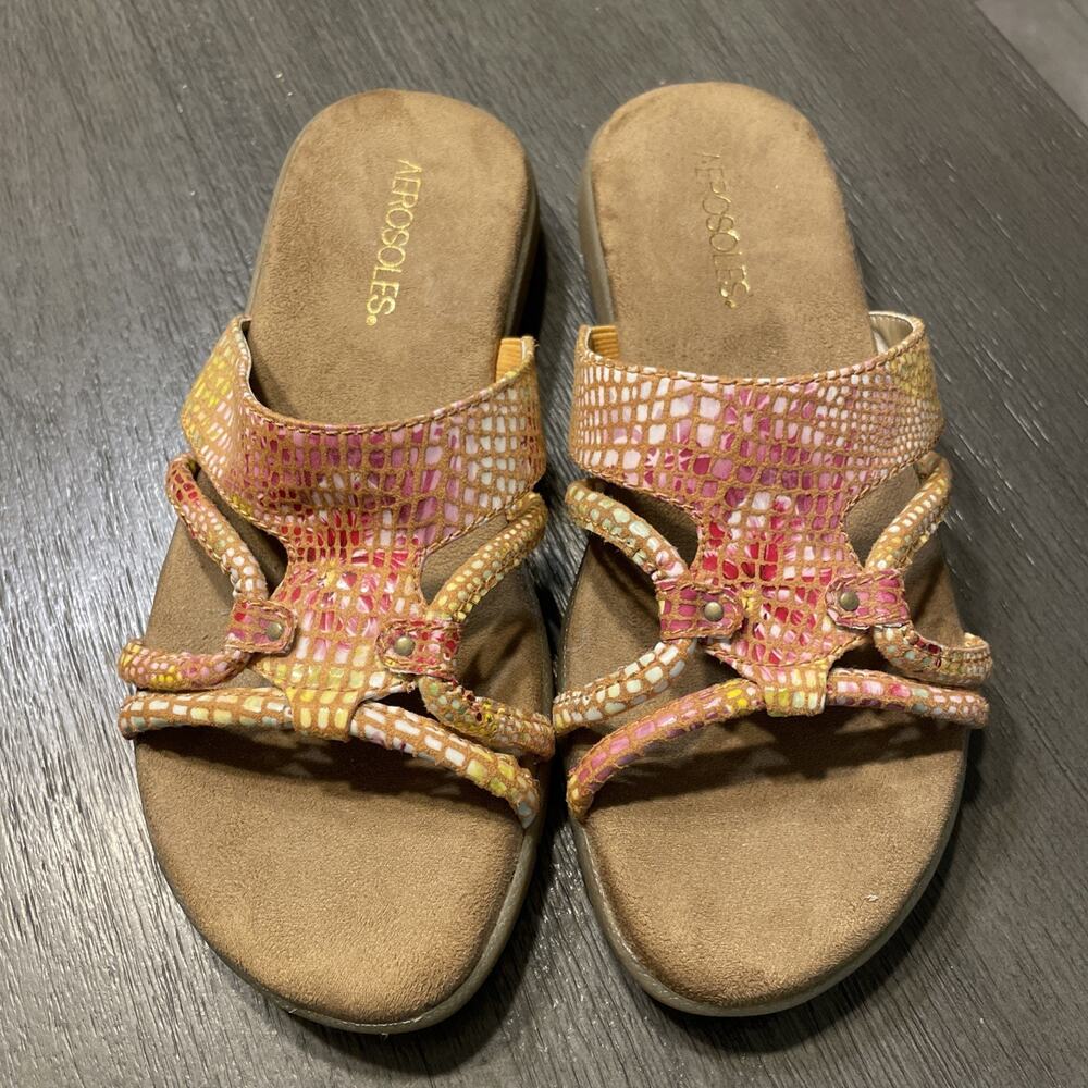 Aerosoles Comfort Sandel Small Wedge Slides 6.5 M
